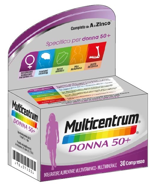 MULTICENTRUM DONNA 50+ 30 COMPRESSE - Farmacia Artemisia di Montecuollo Dott. Angelo snc