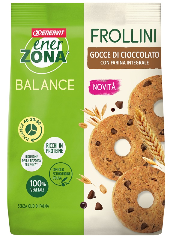 ENERZONA FROLLINI INTEGRALE GOCCE CIOCCOLATO 250 G - Farmacia Artemisia di Montecuollo Dott. Angelo snc
