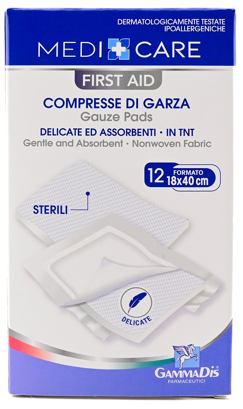 GARZA MEDICARE TNT 18X40 CM 12 PEZZI - Farmacia Artemisia di Montecuollo Dott. Angelo snc