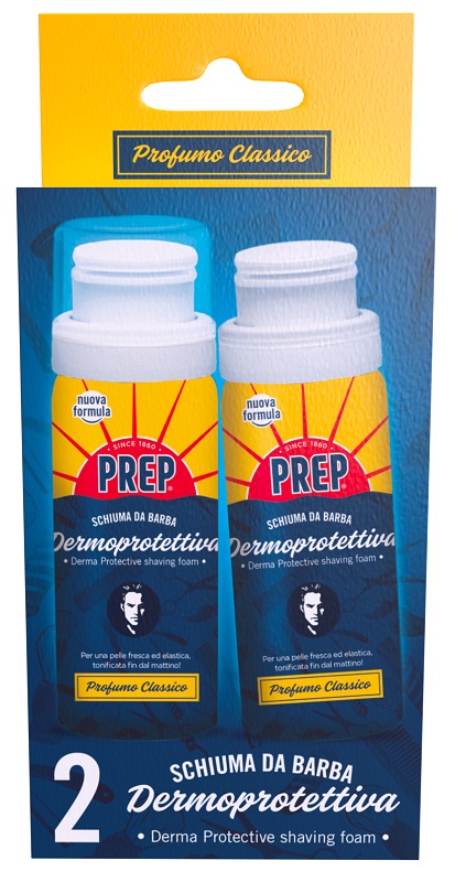PREP SCHIUMA BARBA CLASSICA 2 PEZZI DA 50 ML - Farmacia Artemisia di Montecuollo Dott. Angelo snc
