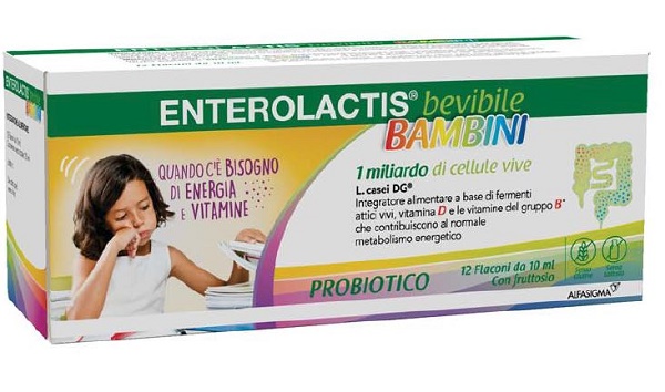 ENTEROLACTIS BAMBINI BEVIBILE 12 FLACONI DA 10 ML - Farmacia Artemisia di Montecuollo Dott. Angelo snc