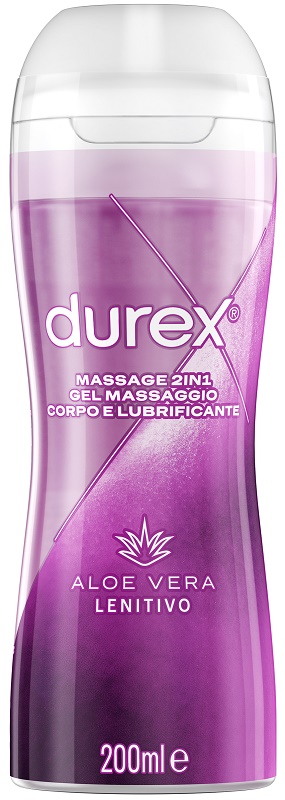 DUREX MASSAGE 2 IN 1 GEL MASSAGGIO CORPO E LUBRIFICANTE ALOE VERA 200 ML - Farmacia Artemisia di Montecuollo Dott. Angelo snc