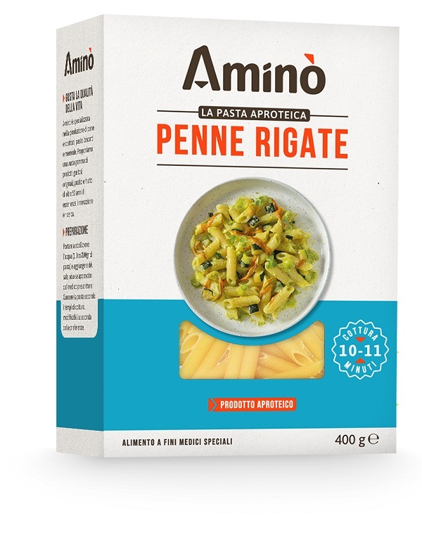 AMINO' LA PASTA APROTEICA PENNE RIGATE 400 G - Farmacia Artemisia di Montecuollo Dott. Angelo snc