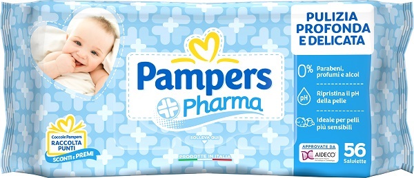 PAMPERS PHARMA SALVIETTE 56 PEZZI - Farmacia Artemisia di Montecuollo Dott. Angelo snc
