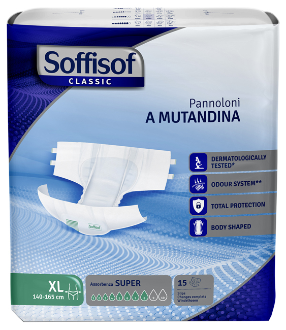 PANNOLINO MUTANDINA SUPER XL CLASSIC SOFFISOF 15 PEZZI - Farmacia Artemisia di Montecuollo Dott. Angelo snc