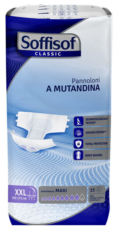 PANNOLINO MUTANDINA MAXI XXL CLASSIC SOFFISOF 15 PEZZI - Farmacia Artemisia di Montecuollo Dott. Angelo snc