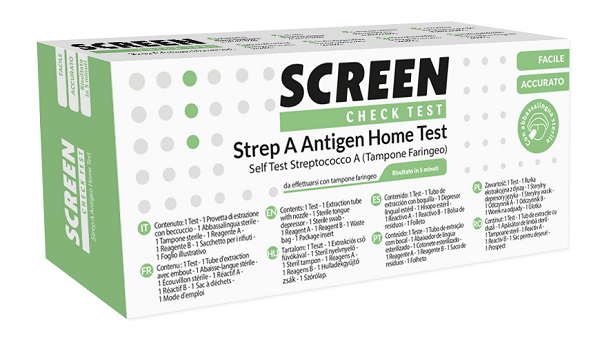 STREP A ANTIGEN HOME TEST DETERMINAZIONE QUALITATIVA ANTIGENI STREPTOCOCCO A DA TAMPONE FARINGEO 1 PEZZO - Farmacia Artemisia di Montecuollo Dott. Angelo snc