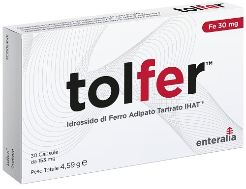 TOLFER IHAT IDROSSIDO FERRO ADIPATO TARTRATO NANO 30 CAPSULE - Farmacia Artemisia di Montecuollo Dott. Angelo snc