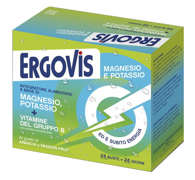 ERGOVIS MG+K VITAMINE B CON ZUCCHERO 24 BUSTINE - Farmacia Artemisia di Montecuollo Dott. Angelo snc