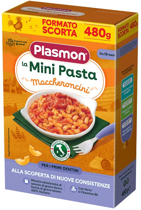 PLASMON PASTINA MACCHERONCINI 480 G - Farmacia Artemisia di Montecuollo Dott. Angelo snc
