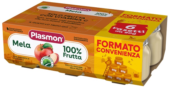 PLASMON OMOGENEIZZATO MELA 6X80 G - Farmacia Artemisia di Montecuollo Dott. Angelo snc