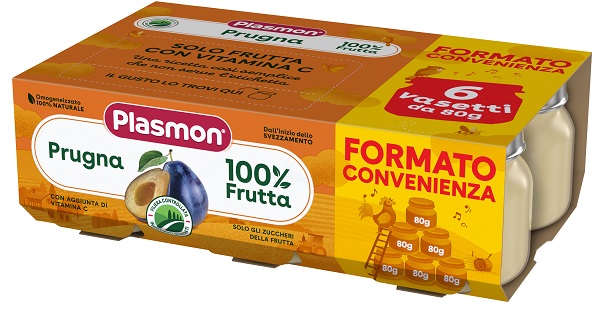 PLASMON OMOGENEIZZATO PRUGNA 6X80 G - Farmacia Artemisia di Montecuollo Dott. Angelo snc