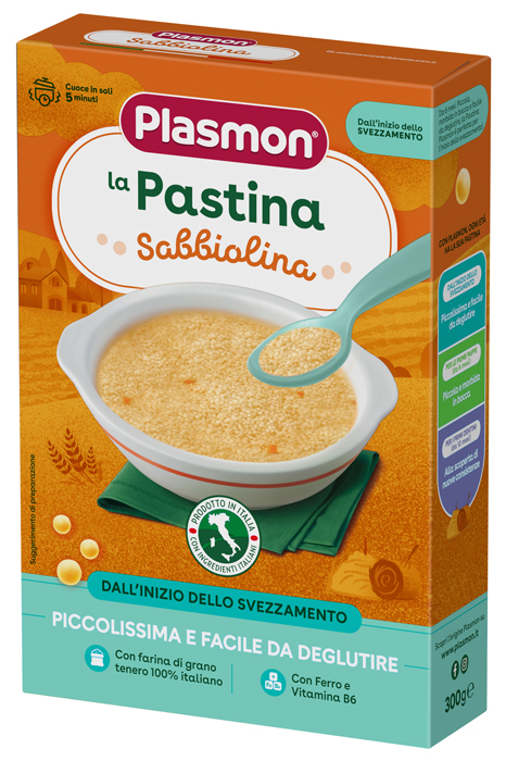 PLASMON PASTA SABBIOLINA 300 G - Farmacia Artemisia di Montecuollo Dott. Angelo snc