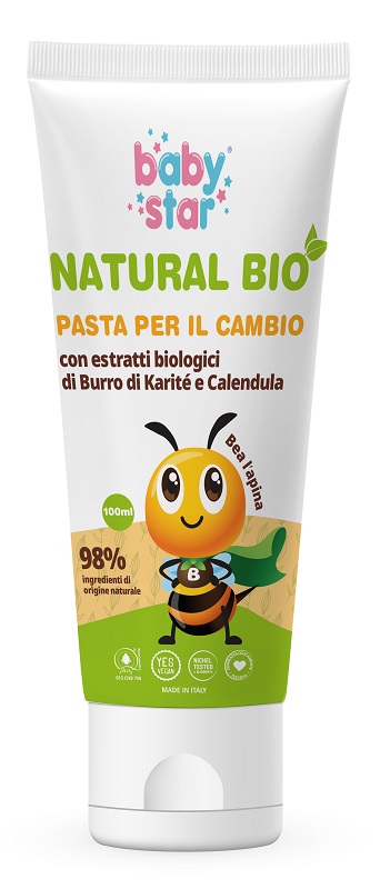 BABYSTAR PASTA CAMBIO PROTETTIVA NATURAL BIO 100 ML - Farmacia Artemisia di Montecuollo Dott. Angelo snc