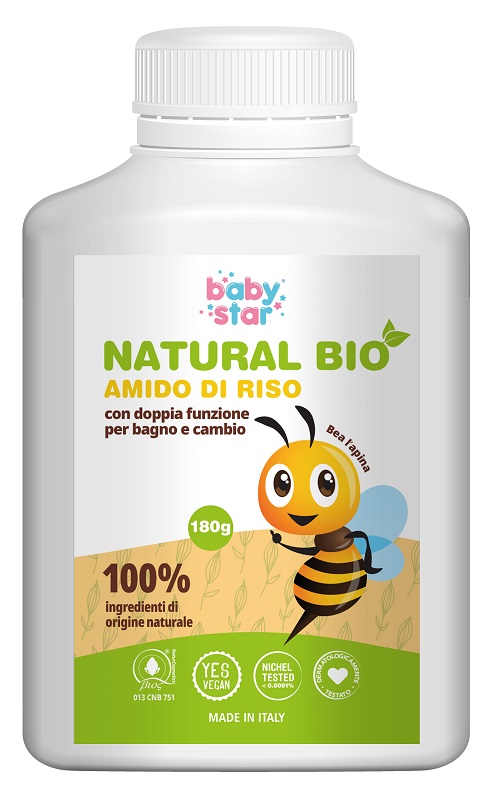 BABYSTAR AMIDO DI RISO NATURAL BIO 180 G - Farmacia Artemisia di Montecuollo Dott. Angelo snc