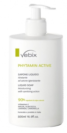 VEBIX PHYTAMIN ACTIVE SAPONE LIQUIDO IDRATANTE 500 ML - Farmacia Artemisia di Montecuollo Dott. Angelo snc
