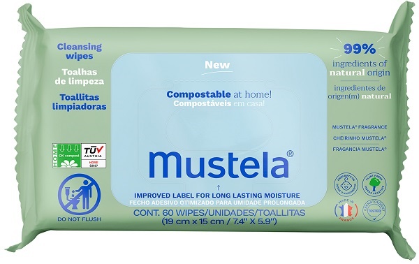 MUSTELA SALVIETTE COMPOSTABILI PROFUMATE 60 PEZZI - Farmacia Artemisia di Montecuollo Dott. Angelo snc