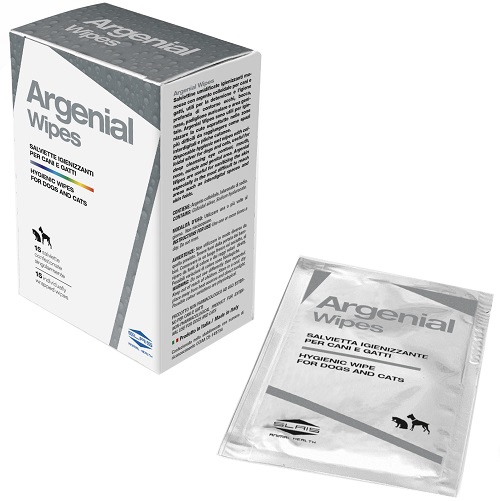 ARGENIAL WIPES SALVIETTE IGIENIZZANTI CANI E GATTI 15 PEZZI - Farmacia Artemisia di Montecuollo Dott. Angelo snc