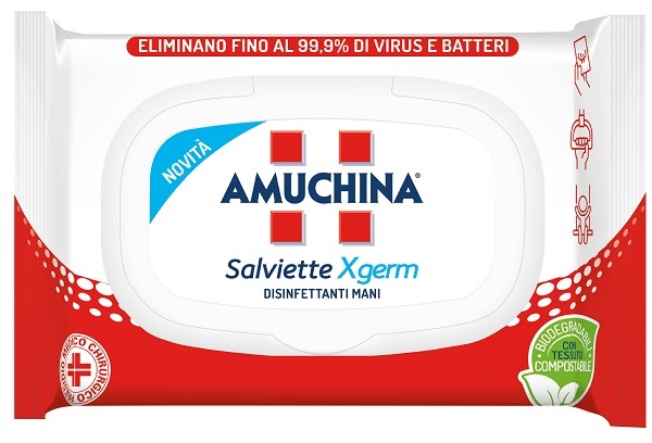 AMUCHINA XGERM SALVIETTINE MANI 20 PEZZI - Farmacia Artemisia di Montecuollo Dott. Angelo snc