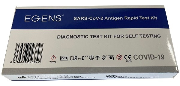 TEST ANTIGENICO RAPIDO COVID-19 EGENS AUTODIAGNOSTICO DETERMINAZIONE QUALITATIVA ANTIGENI SARS-COV-2 IN TAMPONI NASALI MEDIANTE IMMUNOCROMATOGRAFIA - Farmacia Artemisia di Montecuollo Dott. Angelo snc