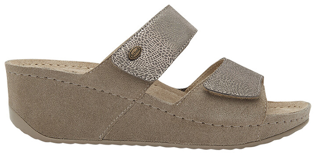 ABERDEEN WEDGE 2 STRAPS PRINTED SUEDE+SUEDE W TAUPE 37 - Farmacia Artemisia di Montecuollo Dott. Angelo snc