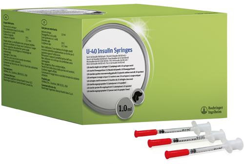 SIRINGA INSULINA U-40 USO VETERINARIO 1 ML 12 BUSTE DA 10 SIRINGHE - Farmacia Artemisia di Montecuollo Dott. Angelo snc