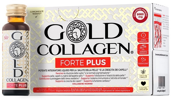 GOLD COLLAGEN FORTE PLUS 10 FLACONCINI DA 50 ML 8G COLLAGENE - Farmacia Artemisia di Montecuollo Dott. Angelo snc