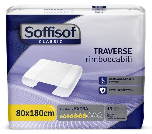TRAVERSA PER INCONTINENZA SOFFISOF CLASSIC ULTRA 80X180 CM 15 PEZZI - Farmacia Artemisia di Montecuollo Dott. Angelo snc