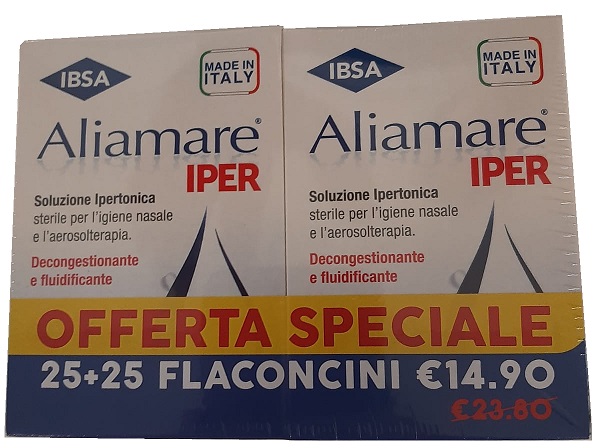 ALIAMARE IPER 25 + 25 FLACONCINI 5 ML BIPACCO - Farmacia Artemisia di Montecuollo Dott. Angelo snc