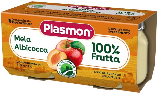 PLASMON OMOGENEIZZATO MELA ALBICOCCA 160 G - Farmacia Artemisia di Montecuollo Dott. Angelo snc
