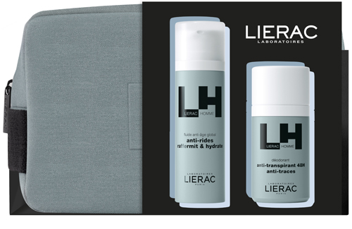 LIERAC TROUSSE NATALE UOMO FLUIDO 50 ML + DEODORANTE 50 ML 2024 - Farmacia Artemisia di Montecuollo Dott. Angelo snc