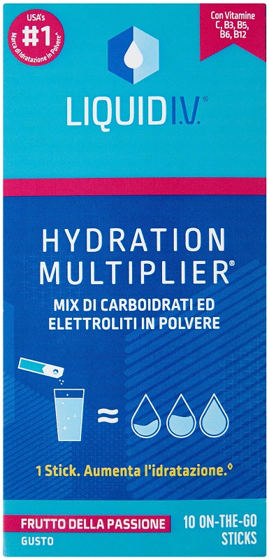 LIQUID IV HYDRATION MULTIPLIER FRUTTO DELLA PASSIONE 10 STICK - Farmacia Artemisia di Montecuollo Dott. Angelo snc