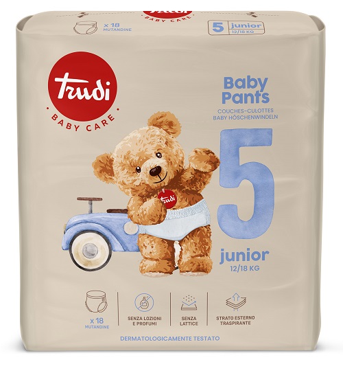 TRUDI BABY PANTS JUNIOR 12/18 KG 18 PEZZI - Farmacia Artemisia di Montecuollo Dott. Angelo snc