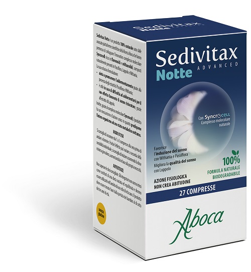 SEDIVITAX NOTTE ADVANCED 27 COMPRESSE - Farmacia Artemisia di Montecuollo Dott. Angelo snc