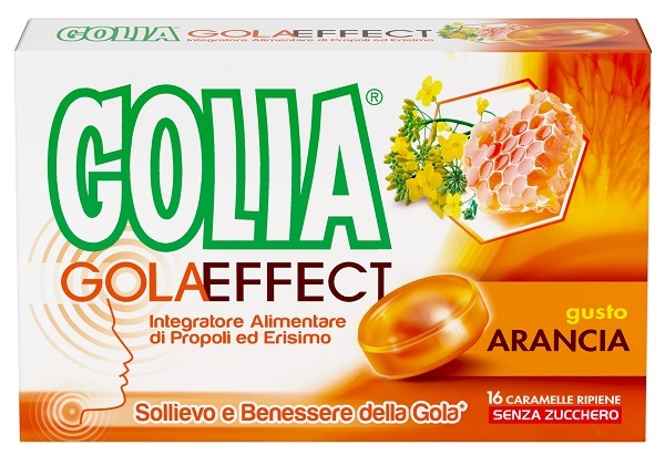 GOLIA GOLA EFFECT ARANCIA 16 CARAMELLE RIPIENE - Farmacia Artemisia di Montecuollo Dott. Angelo snc