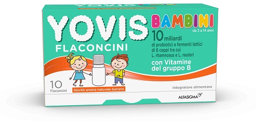 YOVIS BAMBINI BANANA 10 FLACONCINI DA 10 ML - Farmacia Artemisia di Montecuollo Dott. Angelo snc