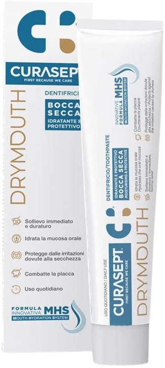 CURASEPT DRYMOUTH DENTIFRICIO 75 ML - Farmacia Artemisia di Montecuollo Dott. Angelo snc