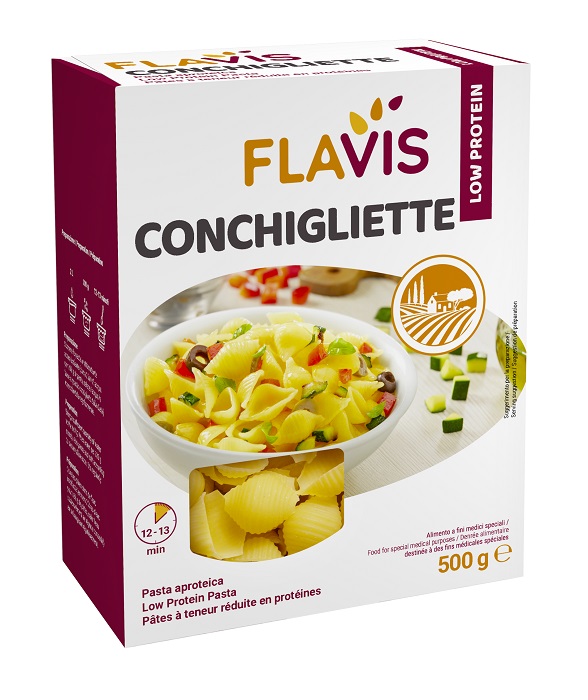 FLAVIS CONCHIGLIETTE APROTEICHE 500 G - Farmacia Artemisia di Montecuollo Dott. Angelo snc