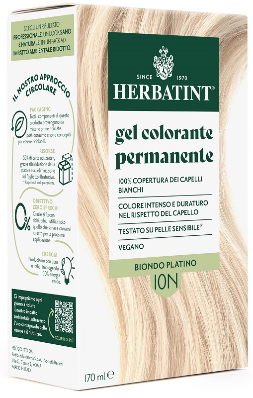HERBATINT 10N BIONDO PLATINO 170 ML - Farmacia Artemisia di Montecuollo Dott. Angelo snc
