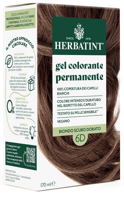 HERBATINT 6D BIONDO SCURO DORATO 170 ML - Farmacia Artemisia di Montecuollo Dott. Angelo snc