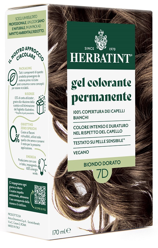 HERBATINT 7D BIONDO DORATO 170 ML - Farmacia Artemisia di Montecuollo Dott. Angelo snc