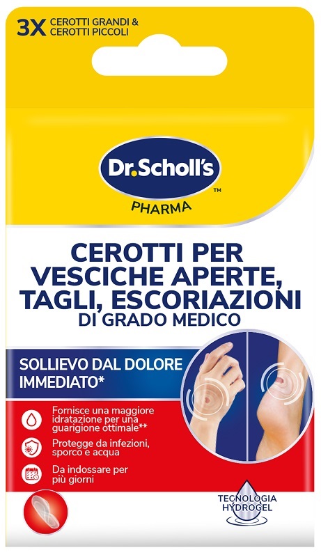 CEROTTI SCHOLL VESCICHE TAGLIE ESCORIAZIONI 6 PEZZI - Farmacia Artemisia di Montecuollo Dott. Angelo snc