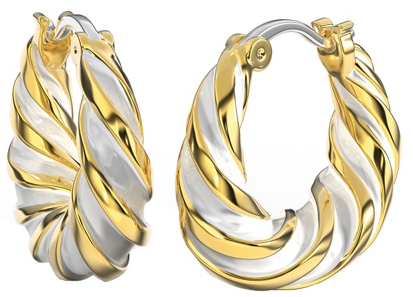 BJT364 ORECCHINO ALARA WHITE GOLD PLATED - Farmacia Artemisia di Montecuollo Dott. Angelo snc