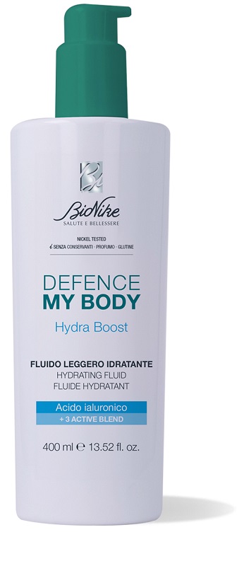 DEFENCE MY BODY HYDRABOOST FLUIDO LEGGERO IDRATANTE 400 ML - Farmacia Artemisia di Montecuollo Dott. Angelo snc