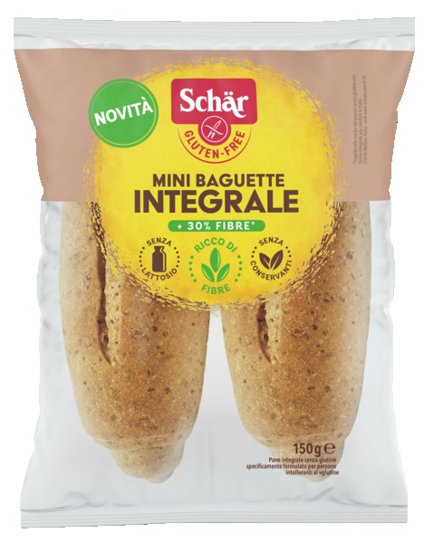 SCHAR MINI BAGUETTE INTEGRALE 4 PEZZI X 37,5 G - Farmacia Artemisia di Montecuollo Dott. Angelo snc