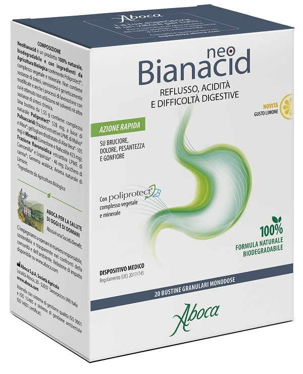 NEOBIANACID 20 BUSTINE LIMONE - Farmacia Artemisia di Montecuollo Dott. Angelo snc