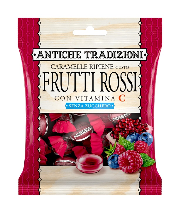ANTICHE TRADIZIONI CARAMELLE FRUTTI ROSSI 60 G CON EDULCORANTE SENZA ZUCCHERO E GLUTINE - Farmacia Artemisia di Montecuollo Dott. Angelo snc