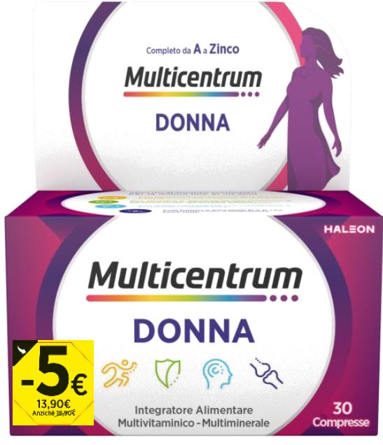 MULTICENTRUM DONNA 30 COMPRESSE PROMO 2026 - Farmacia Artemisia di Montecuollo Dott. Angelo snc
