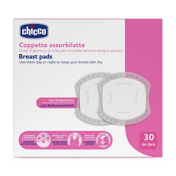 CHICCO COPPETTE ASSORBILATTE 30 PEZZI 2026 - Farmacia Artemisia di Montecuollo Dott. Angelo snc