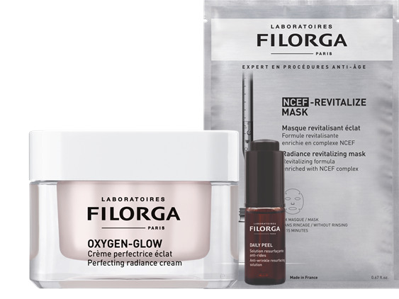 FILORGA XMAS 2026 COFFRET GLOW OXYGEN GLOW DAILY PEEL + OXYGEN GLOW CREAM + NCEF REVITALIZE MASK - Farmacia Artemisia di Montecuollo Dott. Angelo snc
